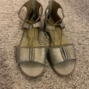 Eileen Fisher Metallic Sandals